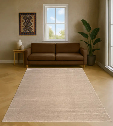 A - Z DALLAS 101 HALI BEIGE - Eenkleurig - Effen