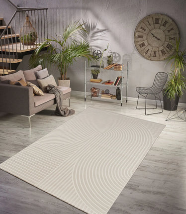 A - Z URGUP 39 HALI DARK CREAM Grote Boogjes - Japandi