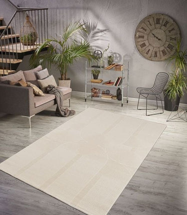 A - Z URGUP 78 HALI DARK CREAM (fijne) Boogjes - Japandi