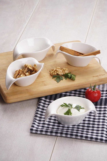ACR ACR Bianca Perla Snack Schaal 12 X 4 Cm ( 4 Dlg)