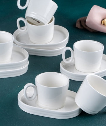ACR ACR Bianco Perla Nescafe - Koffieset 12 Delig | 6 Persoons