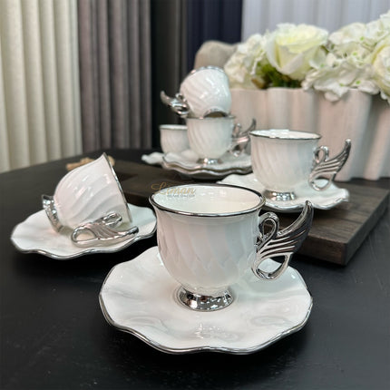 ACR ACR Jade Espressoset 12 Delig | 6 Persoons Zilver