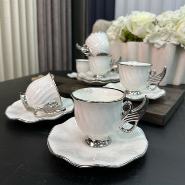 ACR ACR Jade Espressoset 12 Delig | 6 Persoons Zilver