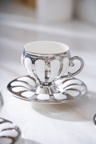 ACR ACR Karıus Espressoset 12 Delig | 6 Persoons - Zilver