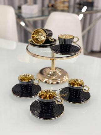 ACR ACR Leonie Espressoset 12 Delig | 6 Persoons Zwart