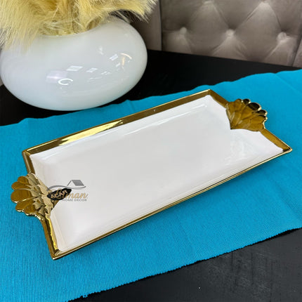 ACR ACR Lotus Rechthoek Dienblad 40 X 20,5 cm Goud