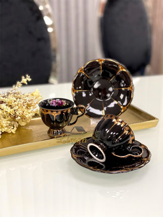 ACR ACR Papatya 4 Delig |2 Persoon Espressoset Zwart