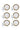 ACR ACR Timeless Espressoset 12 Delig | 6 Persoons Zwart