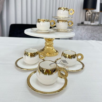 ACR ACR Venus Espressoset 12 Delig | 6 Persoons Goud