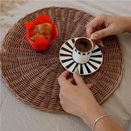 AKAYEV Rattan Placemat 35cm ( 6 DELIG )