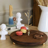 AKAYEV WOOD ETAGERE 1 LAAGS 24CM GOLD