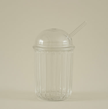Bavary Vera ijskoffieglas met rietje en deksel | 500 ml | 1 stuk