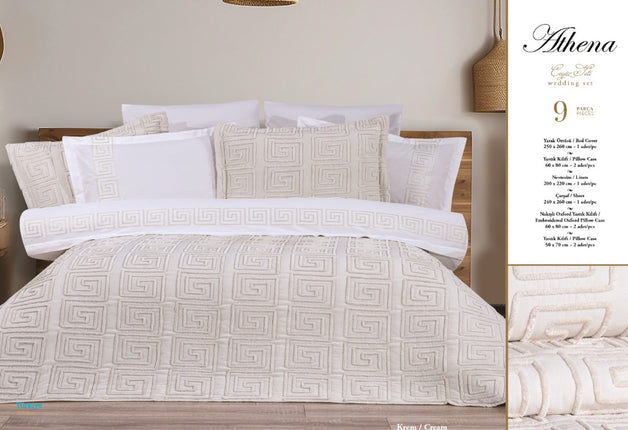 Bella Bella Home Athena Spreiset 9 delig Cream