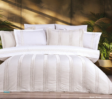 Bella Bella Home Flora Spreiset 9 delig Cream