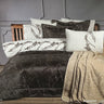 Bella Bella Home Hera Spreiset 10 delig Black - Cappuccino