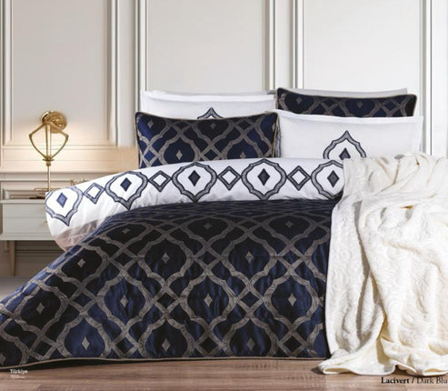 Bella Bella Home Ilayda Spreiset 10 delig Donkerblauw