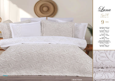 Bella Bella Home Luna Spreiset 9 delig Cream