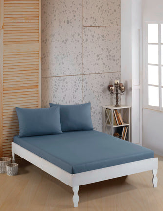 Bella Bella home ranforce Katoenen Hoeslaken set Donker grijs