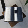 Bella Bella Home Ribble Handdoekenset 4 Delig Cream / Antraciet Blauw