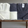 Bella Bella home Su Yolu Badjas Set Antraciet - Cream 8 Delig