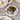 BonBistro Plat bord 16cm blue flower Retro