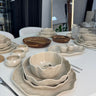 BRICARD PORCELAIN Angles Servies set 27 delig | 6 persoons Taupe