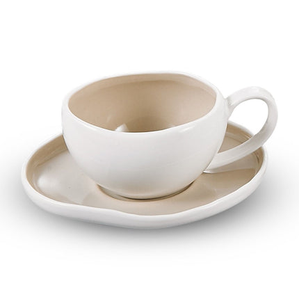 BRICARD PORCELAIN Barles / Cupid Beige Espressoset 12 Delig | 6 Persoons