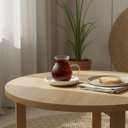 BRICARD PORCELAIN Barles / Cupid White Theeset 12 Delig | 6 Persoons