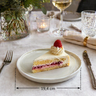 BRICARD PORCELAIN Barles / Cupido Taupe - White Plat bord 19,4 cm Per Stuk