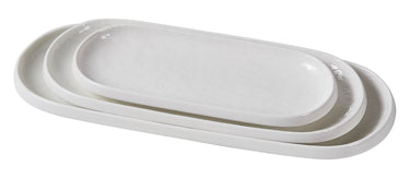 BRICARD PORCELAIN BELLON SERVEERSET | WIT RELIËF 3-DELIG