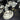BRICARD PORCELAIN Bellon Servies set 27 delig | 6 persoons Wit Relief