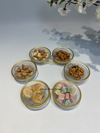 BRICARD PORCELAIN BRICARD ISTANBUL KOMMENSET / THEEZAKHOUDER 9CM 6 DELIG