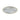 BRICARD PORCELAIN BRICARD JEST TRANSPARANT - GOUD ONDERBORD 32CM PER STUK