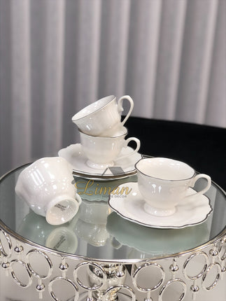 BRICARD PORCELAIN BRICARD LECCI ESPRESSO SET 12-DELIG