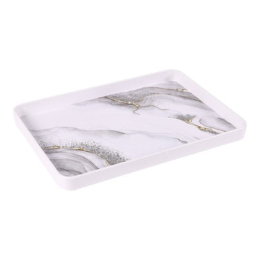 BRICARD PORCELAIN BRICARD MELAMINE DIENBLAD | WIT-MARMER 39X27 CM