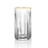 BRICARD PORCELAIN BRICARD MURCIA LONGDRINKGLAZENSET | GOUD 4-DELIG