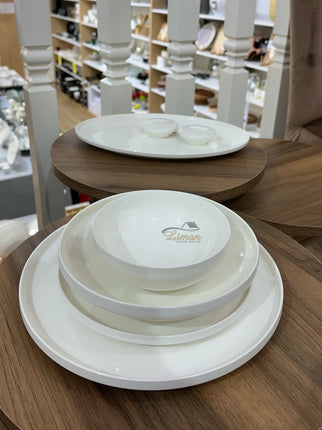 BRICARD PORCELAIN Bricard Porcelain Canet 6-Persoons | 27-Delig Serviesset Wit