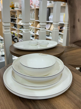 BRICARD PORCELAIN Bricard Porcelain Canet 6-Persoons | 27-Delig Serviesset Zilver