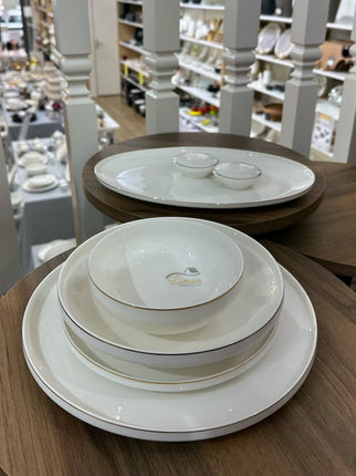 BRICARD PORCELAIN Bricard Porcelain Canet 6-Persoons | 27-Delig Serviesset Goud