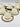 BRICARD PORCELAIN Bricard Queen Espressoset Wit - Goud 12 Delig | 6 Persoons