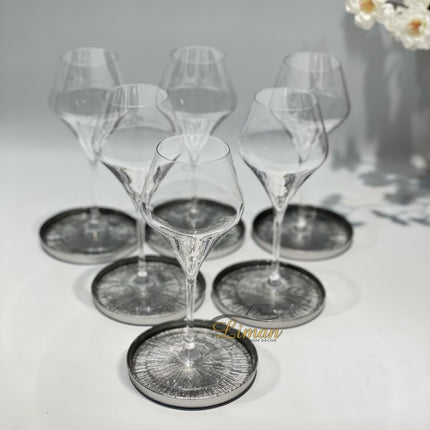 BRICARD PORCELAIN BRICARD REXY BORD | 12 CM ZILVER ( 6 DELIG )