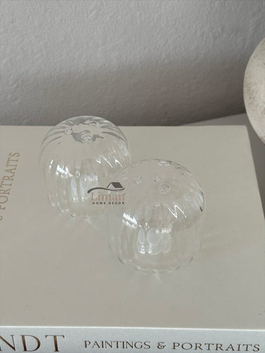 BVR Cutie Glazen Zout- / Pepervaatje 2 delig