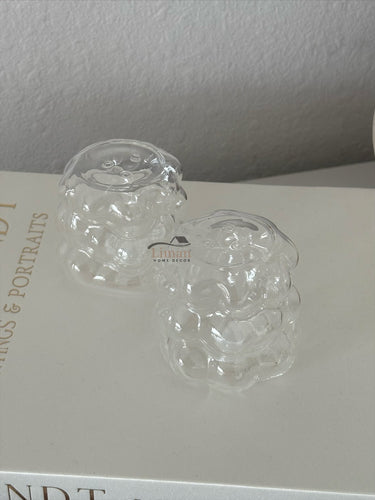 BVR Grape Glazen Zout- / Pepervaatje 2 delig
