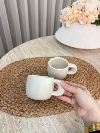 BVR Organisch ( Intenso ) Beker 2 Delig | Mat Beige