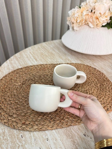 BVR Organisch ( Intenso ) Beker 2 Delig | Mat Beige