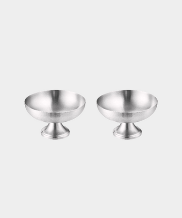 BVR Silvara ( Aura ) Mat rvs schalen coupe / 2 Delig ( 250 ML )