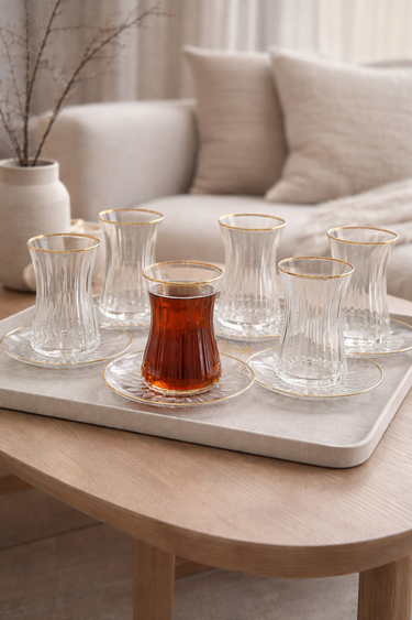 Esco Esco Isik Gold Theeset 12 Delig | 6 Persoons