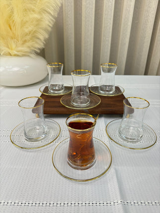 Esco Esco Theeset Gold 12 Delig | 6 Persoons