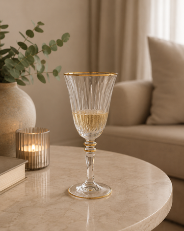 Esco Exclusief Isik Gold Wijnglas | 6 Delig