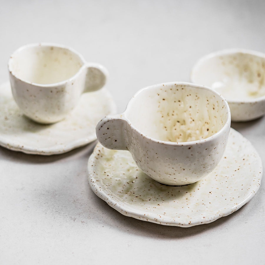 F2D Vita Beige Koffieset 2 Delig | 1 persoons